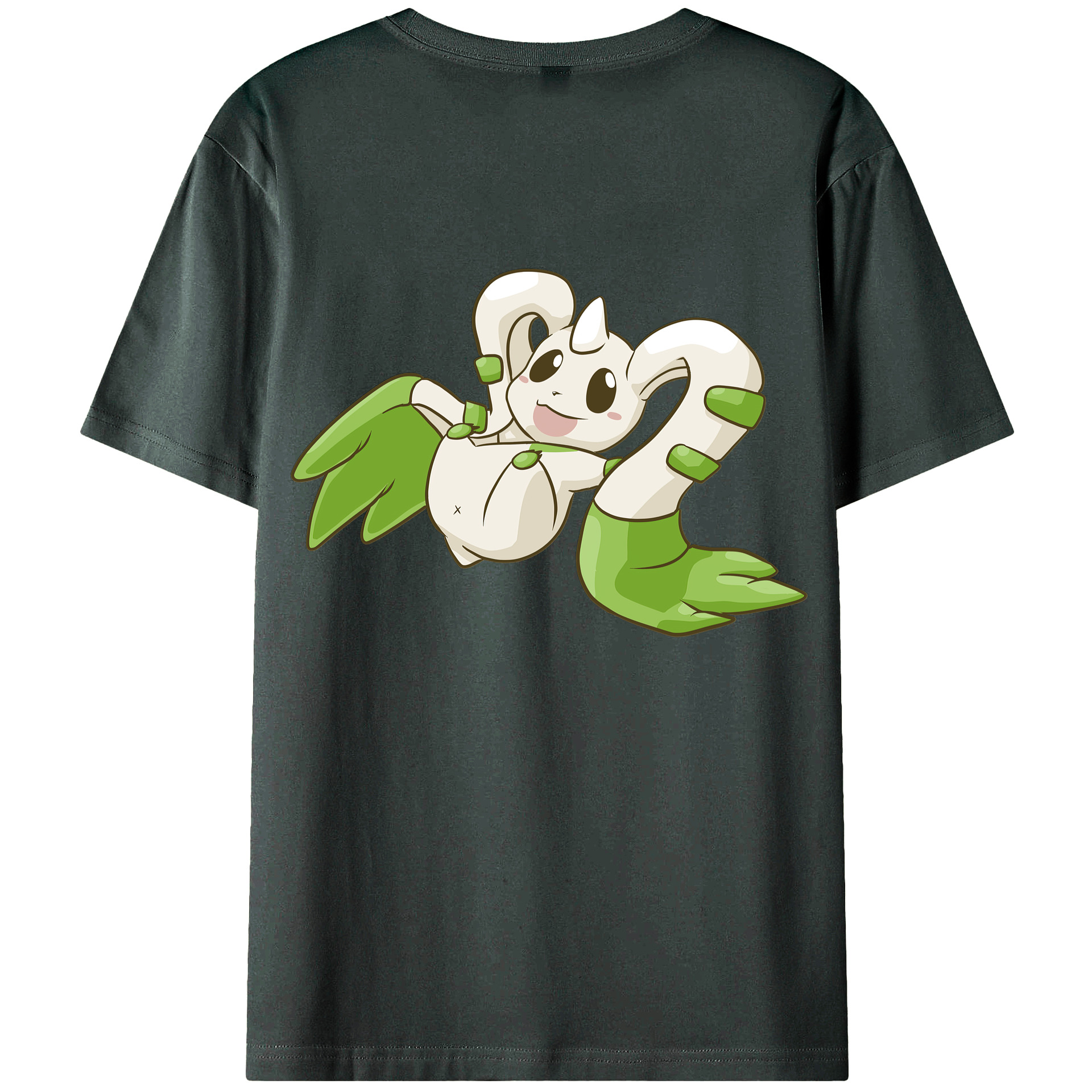 （画像用） Digimon デジタルモンスター/デジモン 綿100％ メンズ半袖Tシャツ（バックプリント） 通気性